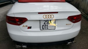 Mạ vàng logo Audi